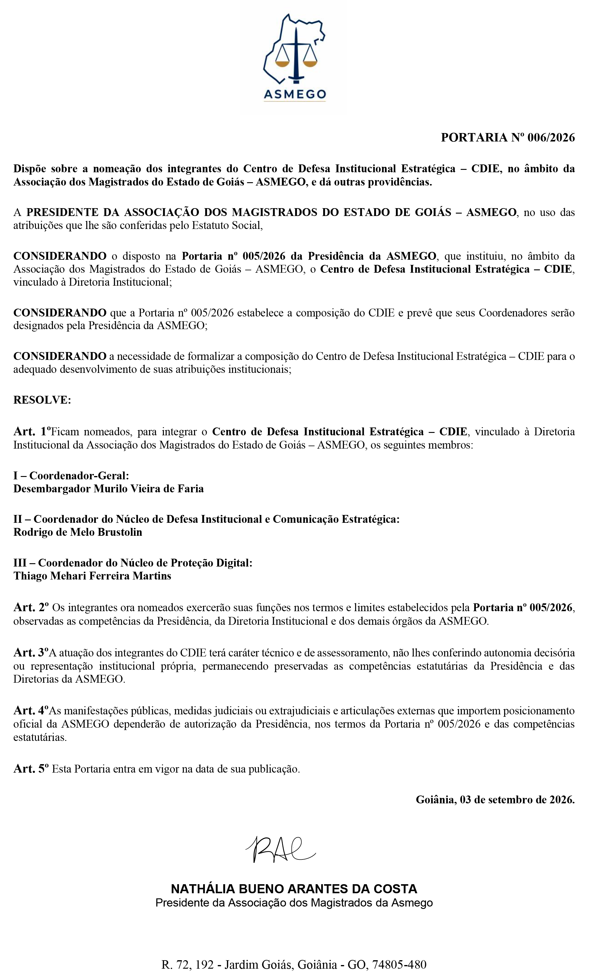 Edital 06 ASMEGO CDIE